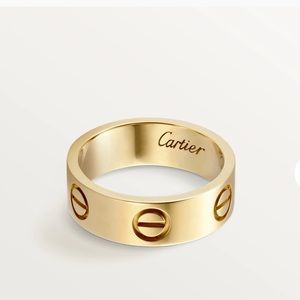 Authentic Cartier Love Ring Yellow Gold